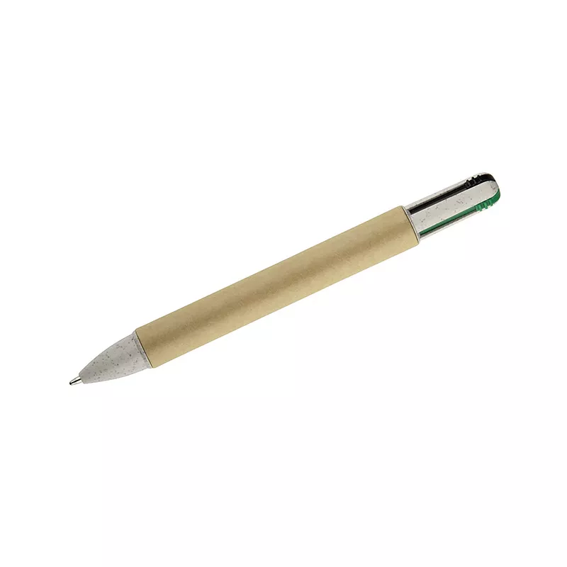 Długopis z papieru z 4 kolorami wkładów 4w1 MIBO - beżowy (19743-17)