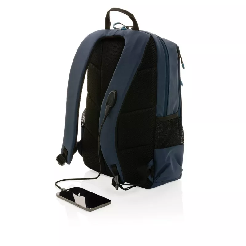 Plecak na laptopa 15,6" Swiss Peak Lima Impact AWARE™, ochrona RFID - niebieski, niebieski (P763.155)