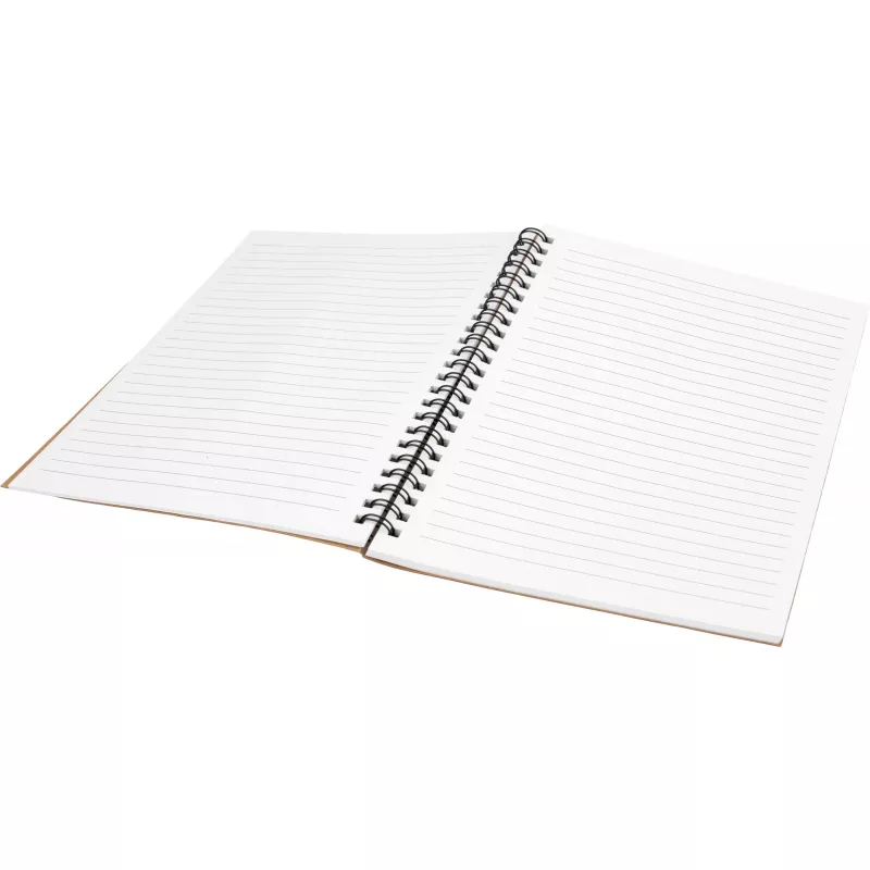 Notes A5 w linie z długopisem z tektury z recyklingu KENTWOOD - brązowy (190701)