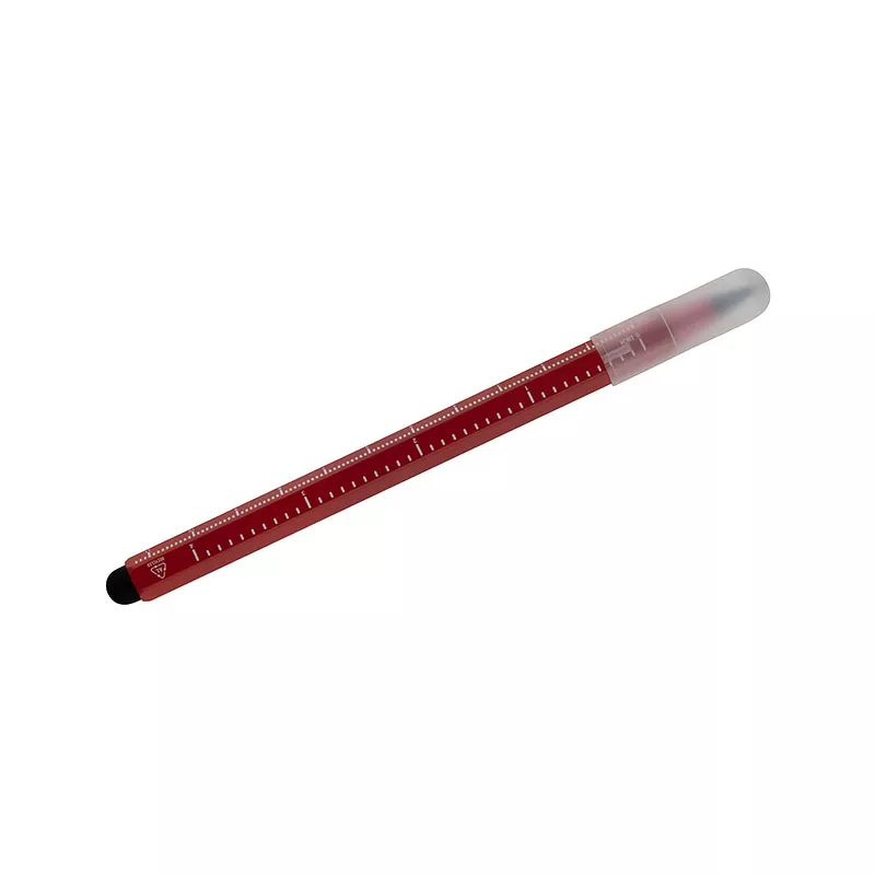 Ołówek wieczny z miarką DRAWI - czerwony (19834-04)