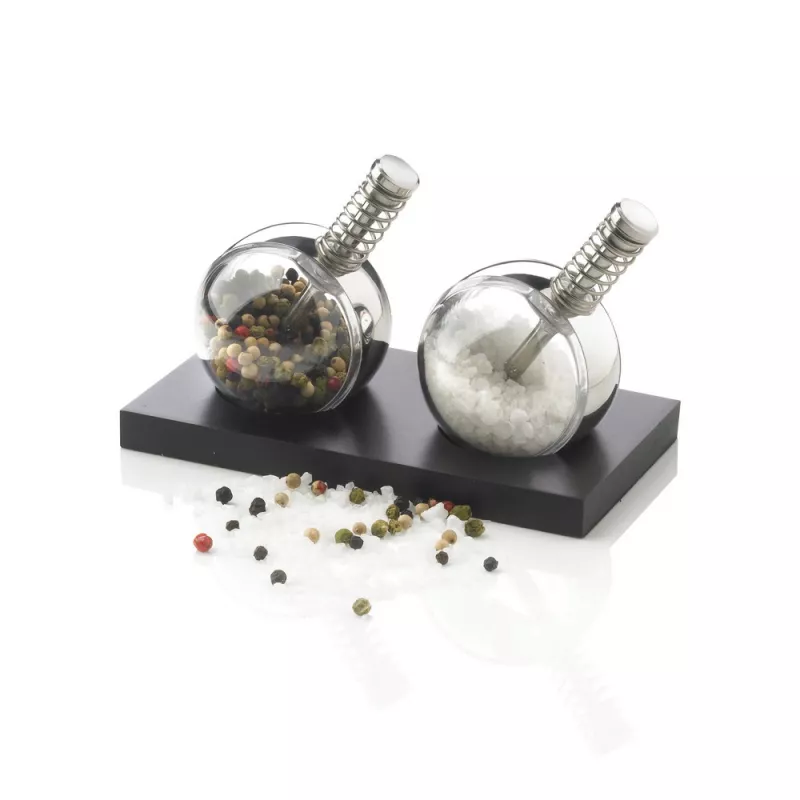 Zestaw do soli i pieprzu Planet - czarny (P262.340)