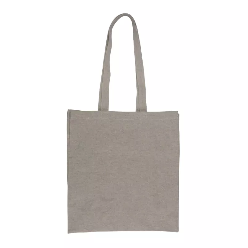 Bawełniana torba na zakupy z recyklingu 38x42x10cm - jasnoszary (LT95199-N0062)