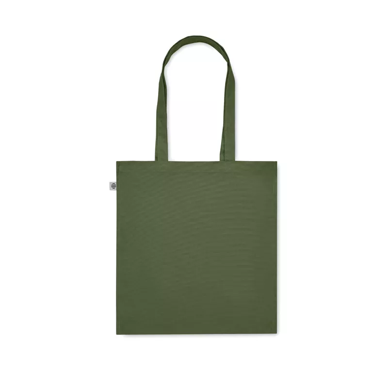 Torba z bawełny organicznej 220 g/m² BENTE COLOUR - Zielony (MO2197-09)