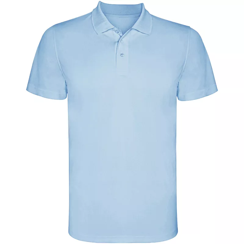 Dziecięca sportowa koszulka polo z poliestru 150 g/m² ROLY MONZHA  - Błękitny (K0404-SKY BLUE)