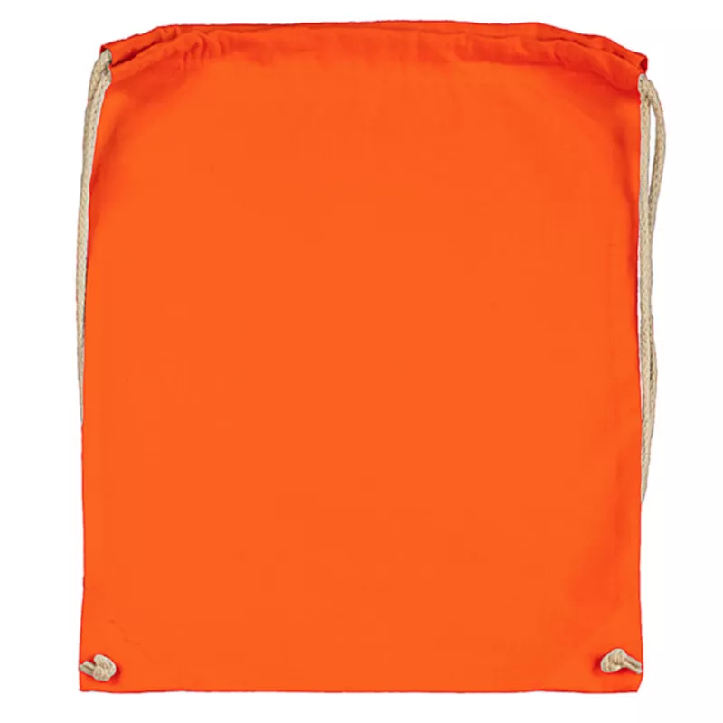 Plecak bawełniany na sznurkach Jassz 140 g/m², 38 x 42 cm - Tangerine (602.57-TANGERINE)