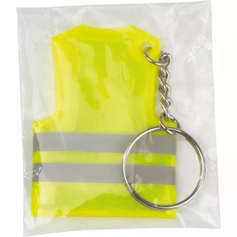 Brelok odblaskowy kamizelka MIRIAM - żółty (9094708)