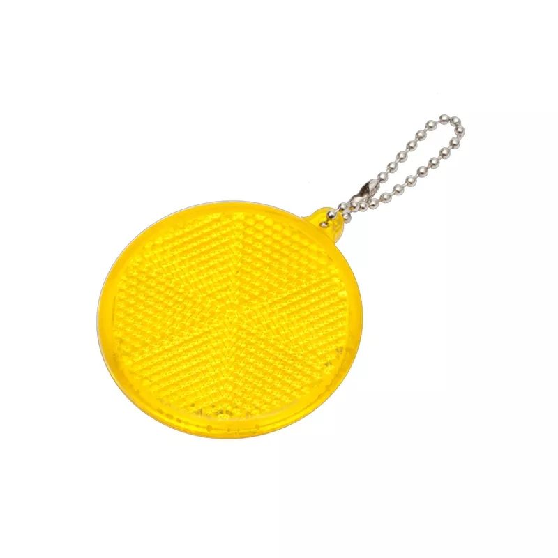 Breloczek odblaskowy o śr. 56 mm Circle Reflect - żółty (R73163.03)