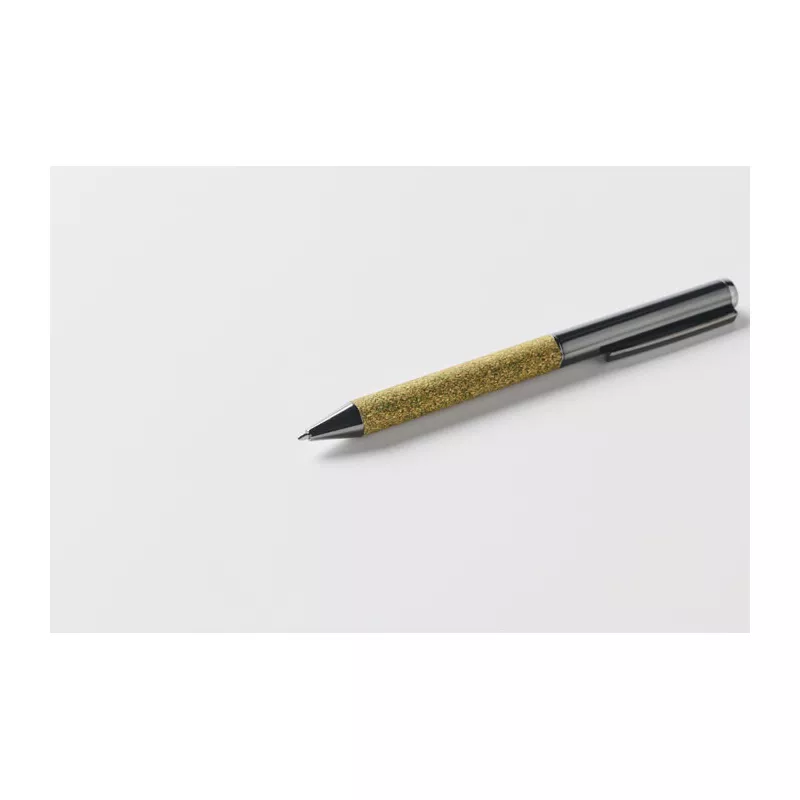 Długopis metalowy z korkowym korpusem CHIPPEWA PEN - Zielony (MO2632-09)