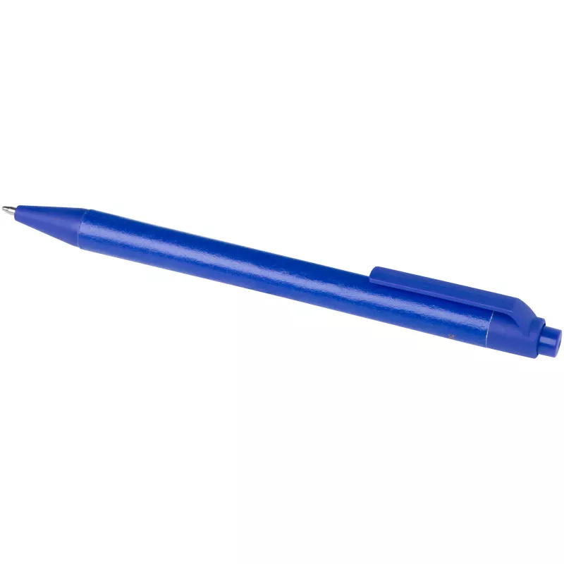Chartik monochromatyczny długopis z papieru z recyklingu z matowym wykończeniem - Niebieski (10783952)