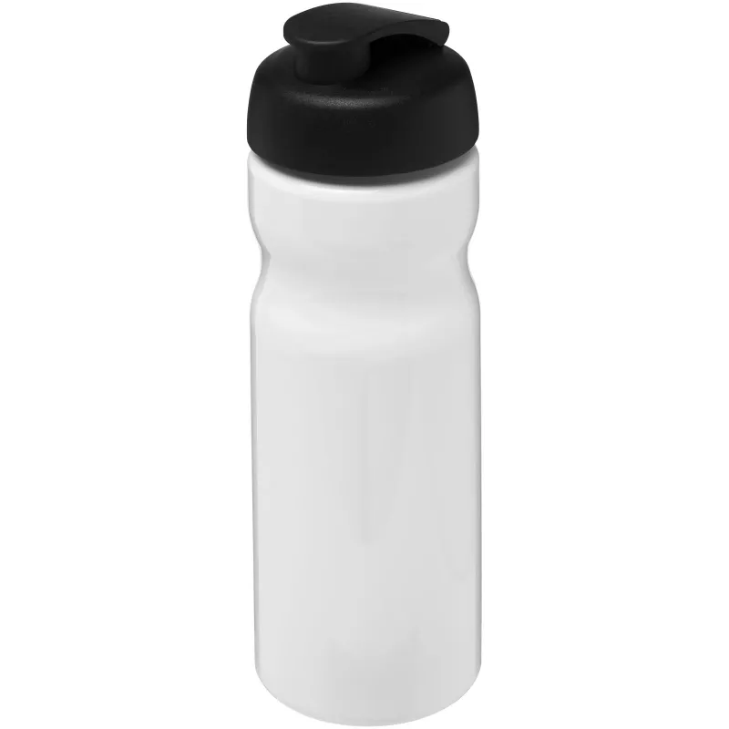 Bidon H2O Base® o pojemności 650 ml z wieczkiem zaciskowym - Biały-Czarny (21004515)