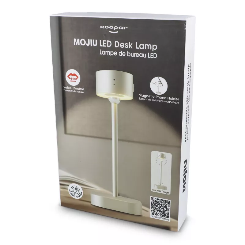 Inteligentna lampa stołowa Xoopar Mojiu ze sterowaniem głosowym - jasnoszary (LT41318-N0062)
