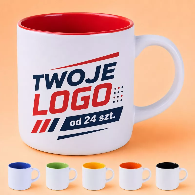 Kubek reklamowy Diego Pure (350 ml) - czerwony (M/501-CZERWONY)