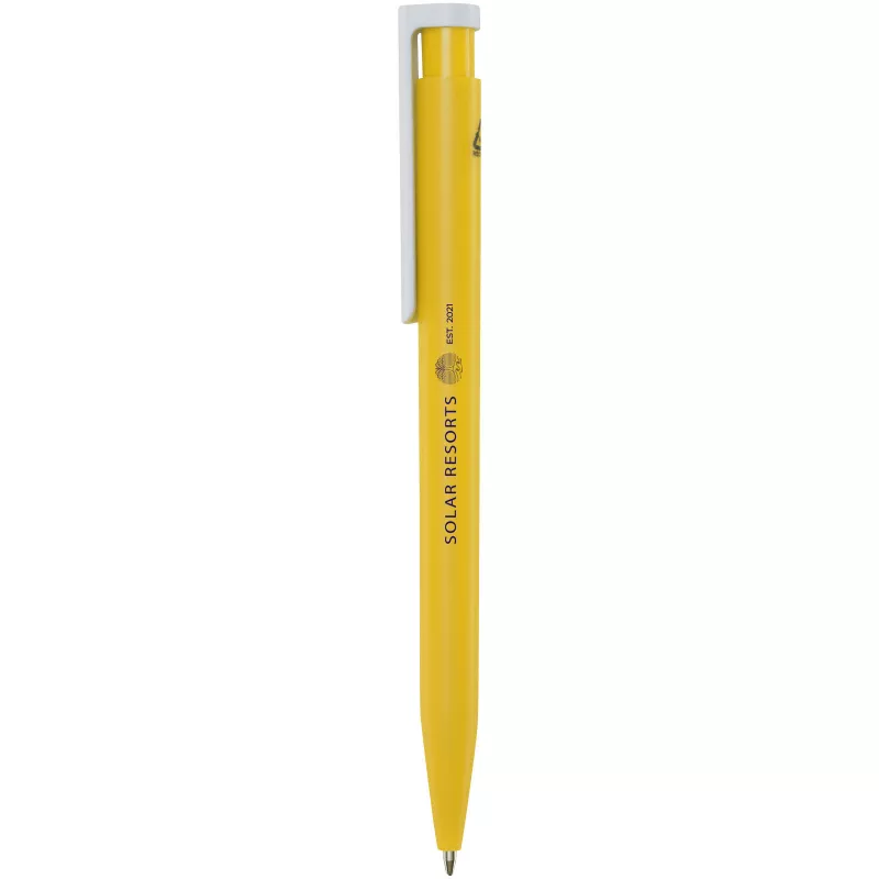 Unix długopis z tworzyw sztucznych pochodzących z recyklingu - Żółty (10789711)