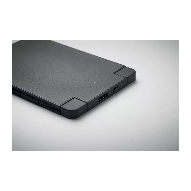 Powerbank magnetyczny 2500 mAh z kablami SLIMPO - Czarny (MO2510-03)