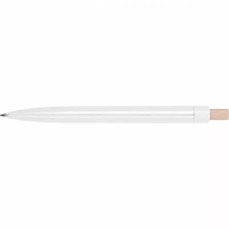 Długopis plastikowy ABS z recyklingu BOA VISTA - biały (528206)