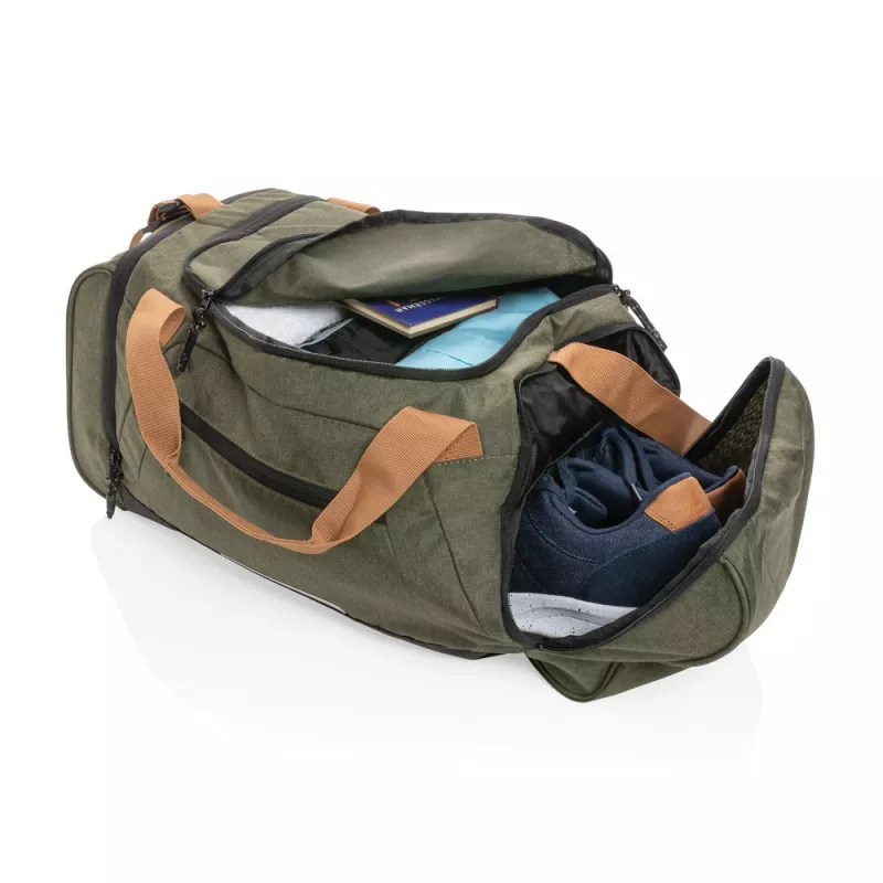 Torba sportowa, podróżna Impact AWARE™ rPET Urban - zielony (P707.097)