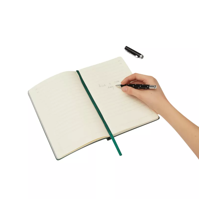 Metalowe pióro kulkowe - czarny, srebrny (58-1101570)