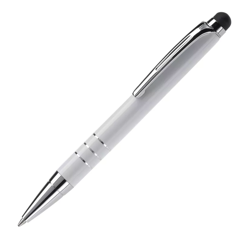 Długopis z dotykowym rysikiem - biały (LT87558-N0001)