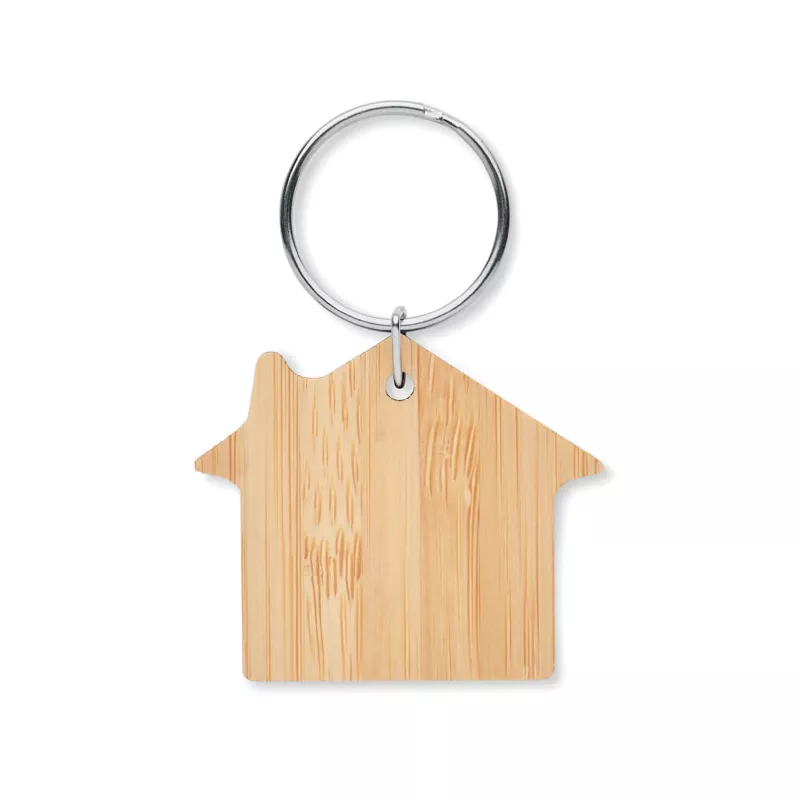Brelok bambusowy w kształcie domu HOUSEBOO - Drewna (MO6979-40)