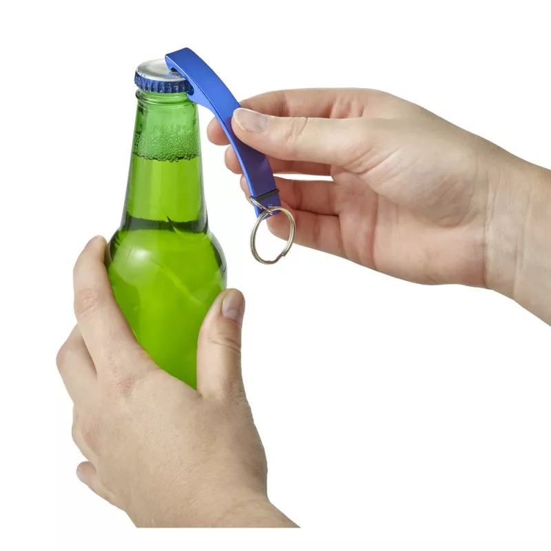 Brelok do kluczy, otwieracz do butelek - niebieski (V0637-11)