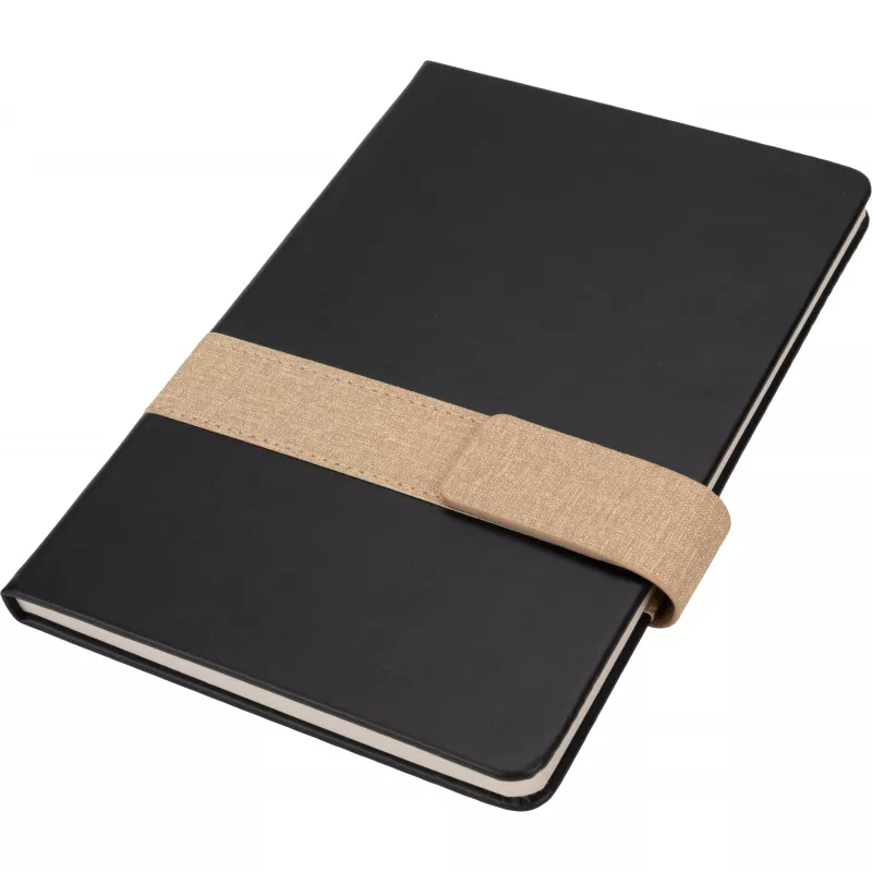 Notatnik A5 w linie DOUGLAS - czarny (2422703)