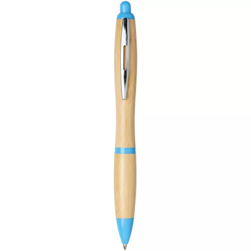 Bambusowy długopis Nash - Jasnoniebieski-Piasek pustyni (10737805)