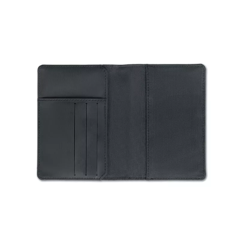 Etui na paszport z ochroną RFID SHIELDOC - Czarny (MO9107-03)