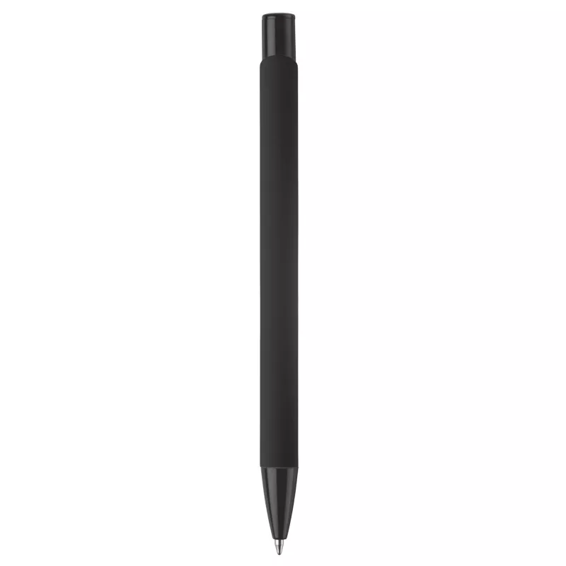 Długopis meatlowy gumowany Alicante - czarno / czarny (LT80537-N0202)