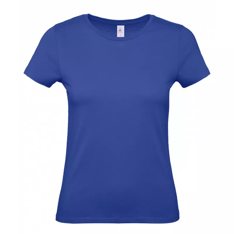 Damska koszulka reklamowa 145 g/m² B&C #E150 / WOMEN - Cobalt Blue (008) (TW02T/E150-COBALT BLUE)