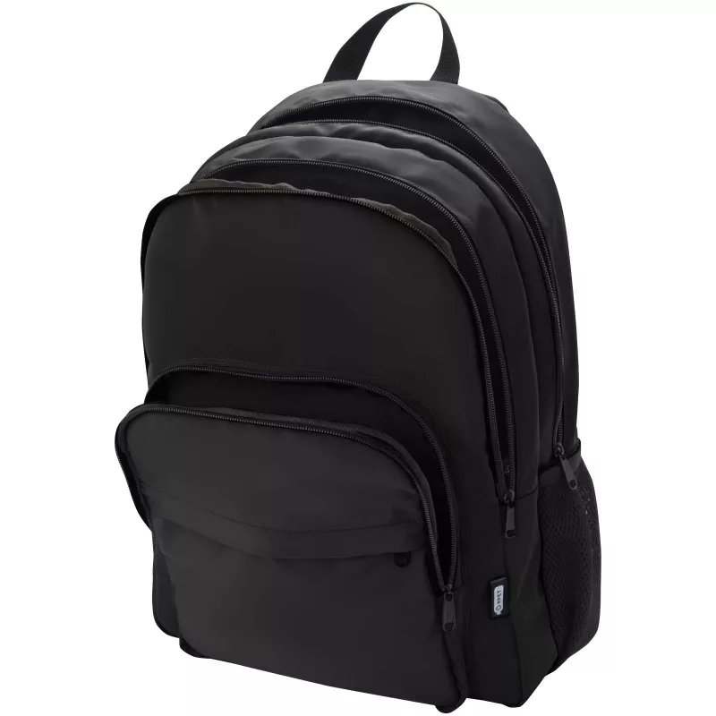 Trend Plus plecak na laptopa o przekątnej 15-cali o pojemności 20 l wykonany z materiałów z recyklingu z certyfikatem GRS - Czarny (13008690)