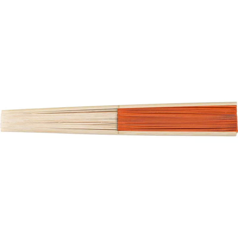 Wachlarz z bambusa - pomarańczowy (V2201-07)