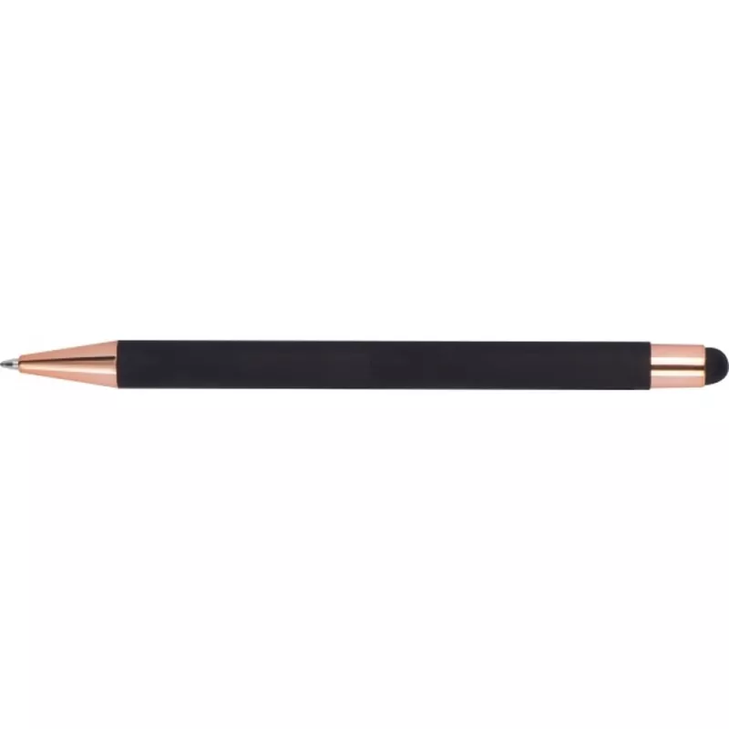 Długopis metalowy touch pen soft touch MIRAMAR - czarny (432803)