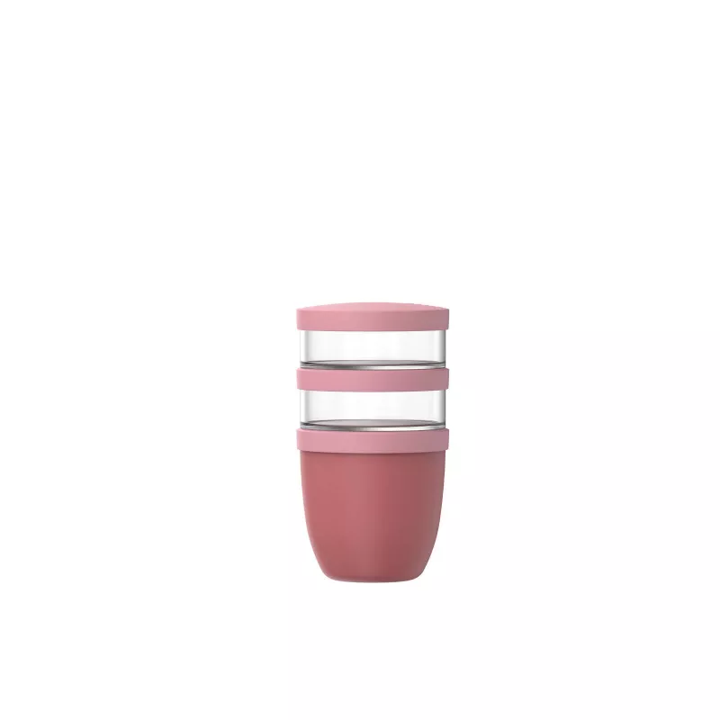 Mepal Ellipse 3-częściowy izolowany pojemnik na lunch o pojemności 500 ml + 2 x 200 ml - Mauve (11314336)