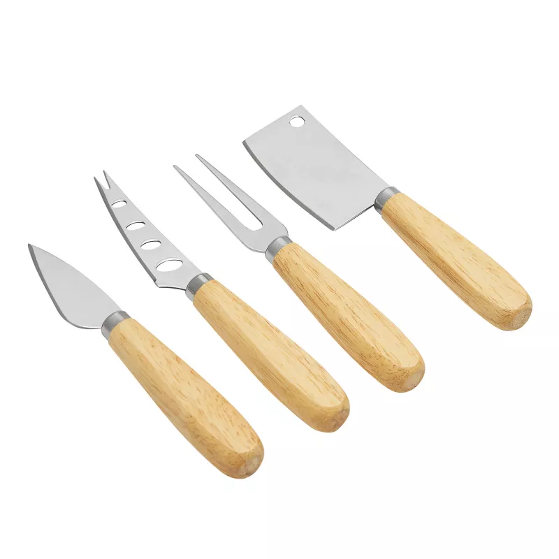 Zestaw sztućców do sera - brązowy, srebrny (56-0307069)