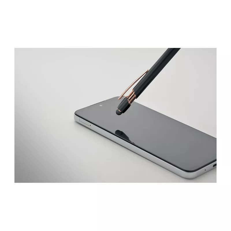 Długopis z aluminium z recyklingu SCRIBBLE - Czarny (MO2380-03)