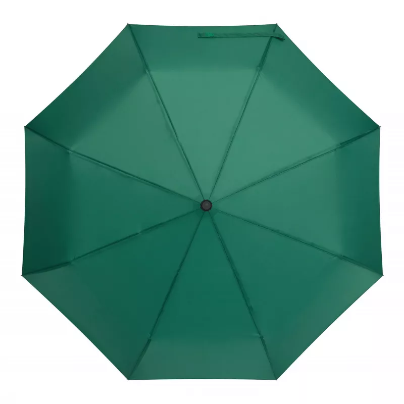 Automatyczna, wiatroodporna parasolka kieszonkowa z pokrowcem w dopasowanym kolorze - ciemnozielony (56-0101505)