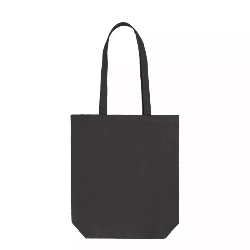 Torba bawełniana 140 g/m², 37 x 42 cm, z dnem 10 cm - czarny (TORBA-140-DNO-CZARNA)