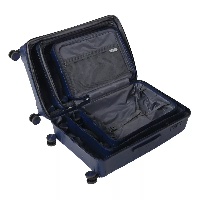 Zestaw walizek - granatowy (56-2210031)