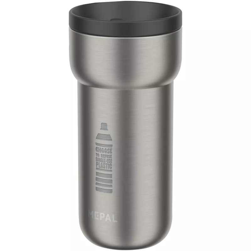 Mepal Ellipse kubek termiczny ze stali nierdzewnej o pojemności 375 ml - Czarny (10090890)