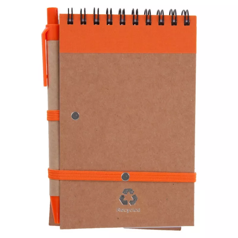 Notatnik ok. A6 z długopisem - pomarańczowy (V2335/A-07)