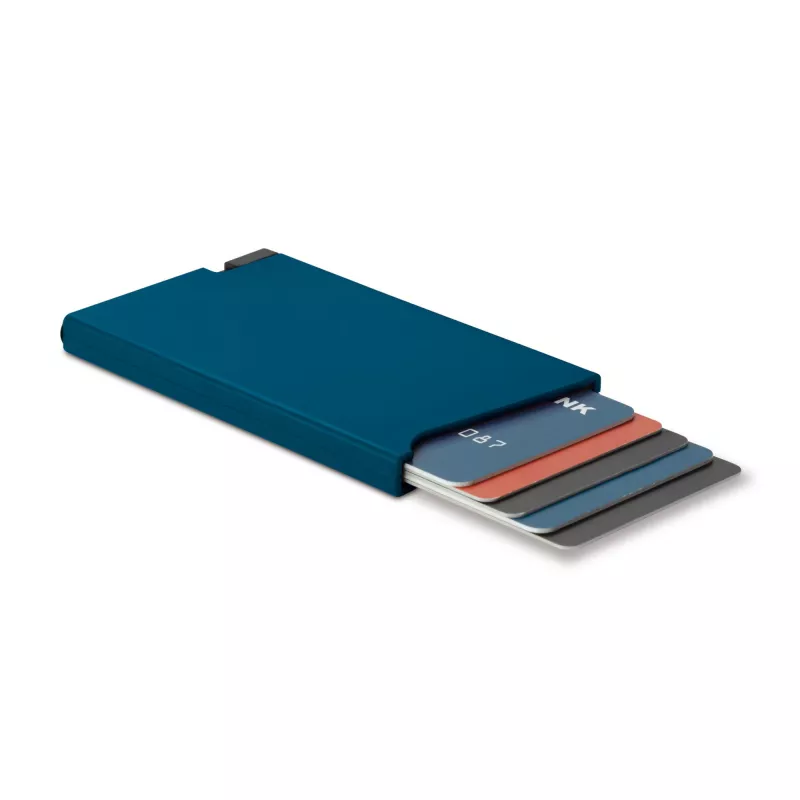 Etui na karty z RFID wykonana z ABS - ciemnoniebieski (LT92191-N0010)