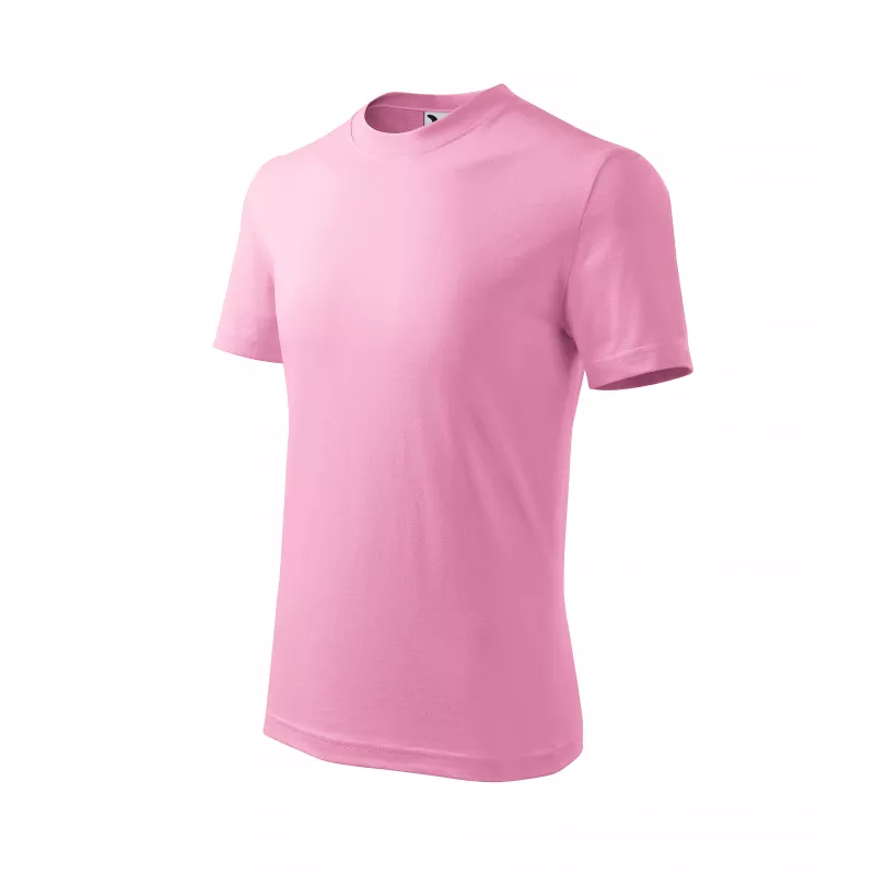 Koszulka bawełniana dziecięca 160 g/m²  BASIC 138 - Różowy (ADLER138-RóżOWY)