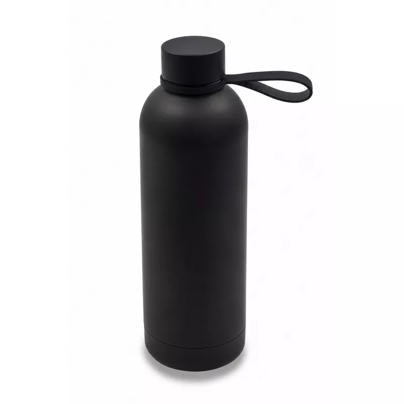 Butelka termiczna z uchwytem Mendoza Duo 500 ml - czarny (R08993.02)