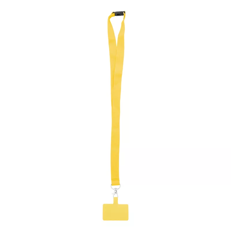 Revent Call smycz RPET z uchwytem na telefon - żółty (AP800580-02)