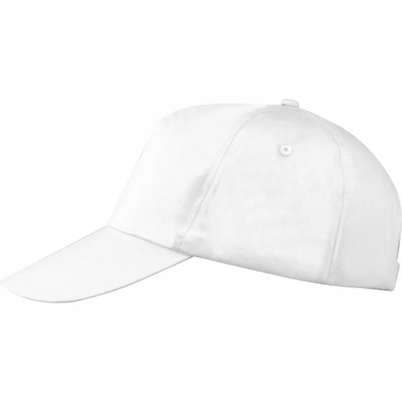 Czapka z daszkiem bawełniana 5 paneli 170g/m2 MEGAN - biały (5246606)