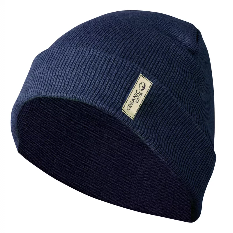 Daison czapka zimowa z bawełny organicznej - ciemno niebieski (AP722046-06A)