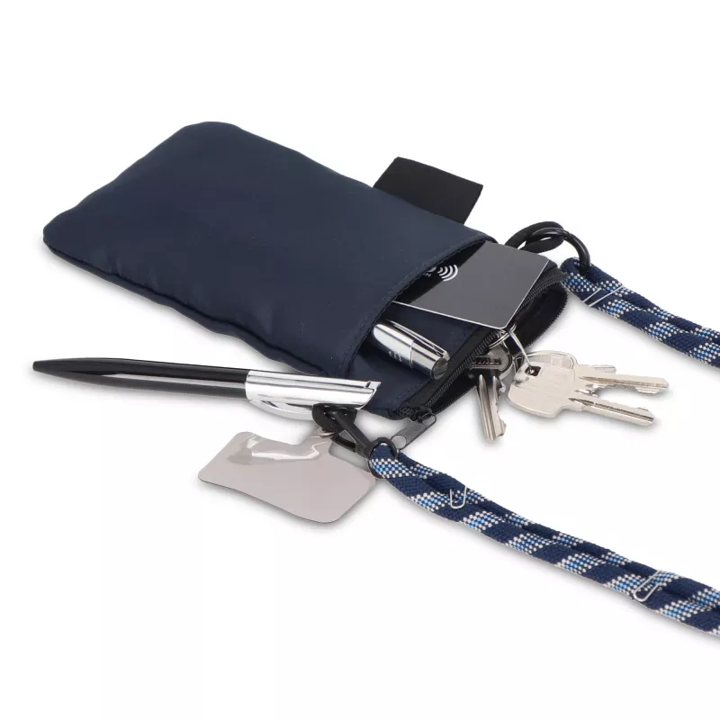 Kieszonkowa torba Everyday Essentials z paskiem z paracordu - ciemnoniebieski (LT95320-N0010)