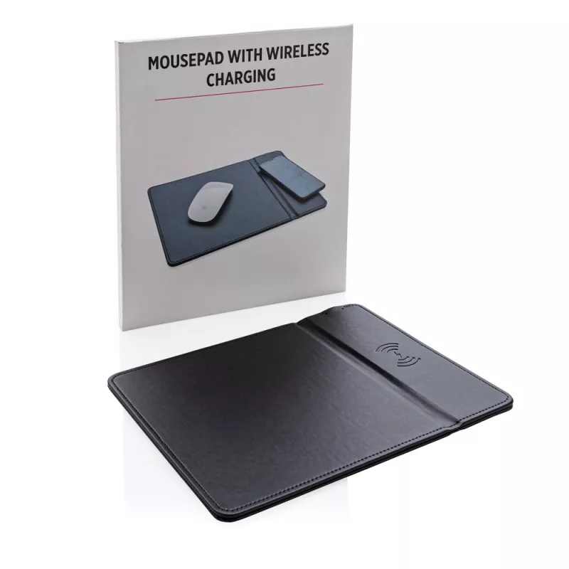 Podkładka pod mysz, ładowarka bezprzewodowa 5W - czarny (P308.941)