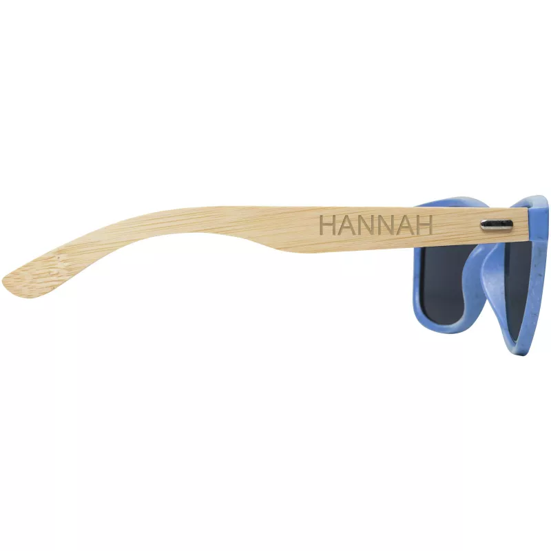 Okulary przeciwsłoneczne z bambusa Sun Ray - Niebieski (12700552)