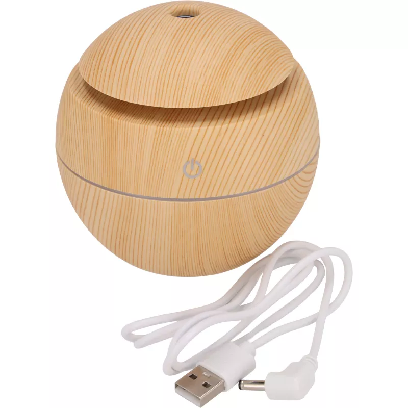 Nawilżacz powietrza z lampką LED 130 ml ROSALIE - brązowy (7263801)